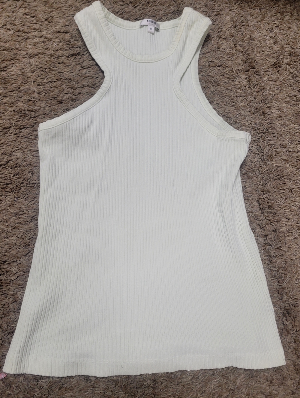 Agolde Ribbed Racerback Tank